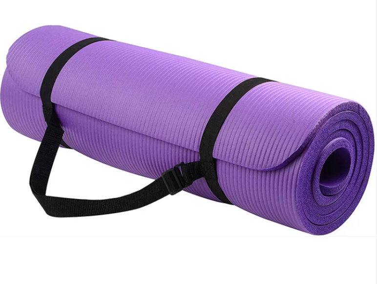 NBR Striped Non-Slip Yoga Mat