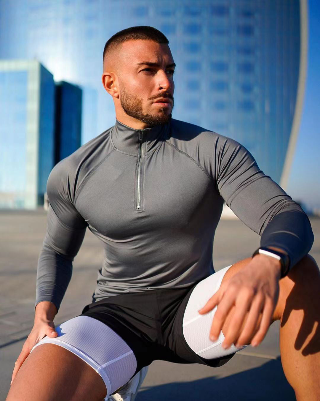 Men’s Quick-Dry Half Zip Training Shirt