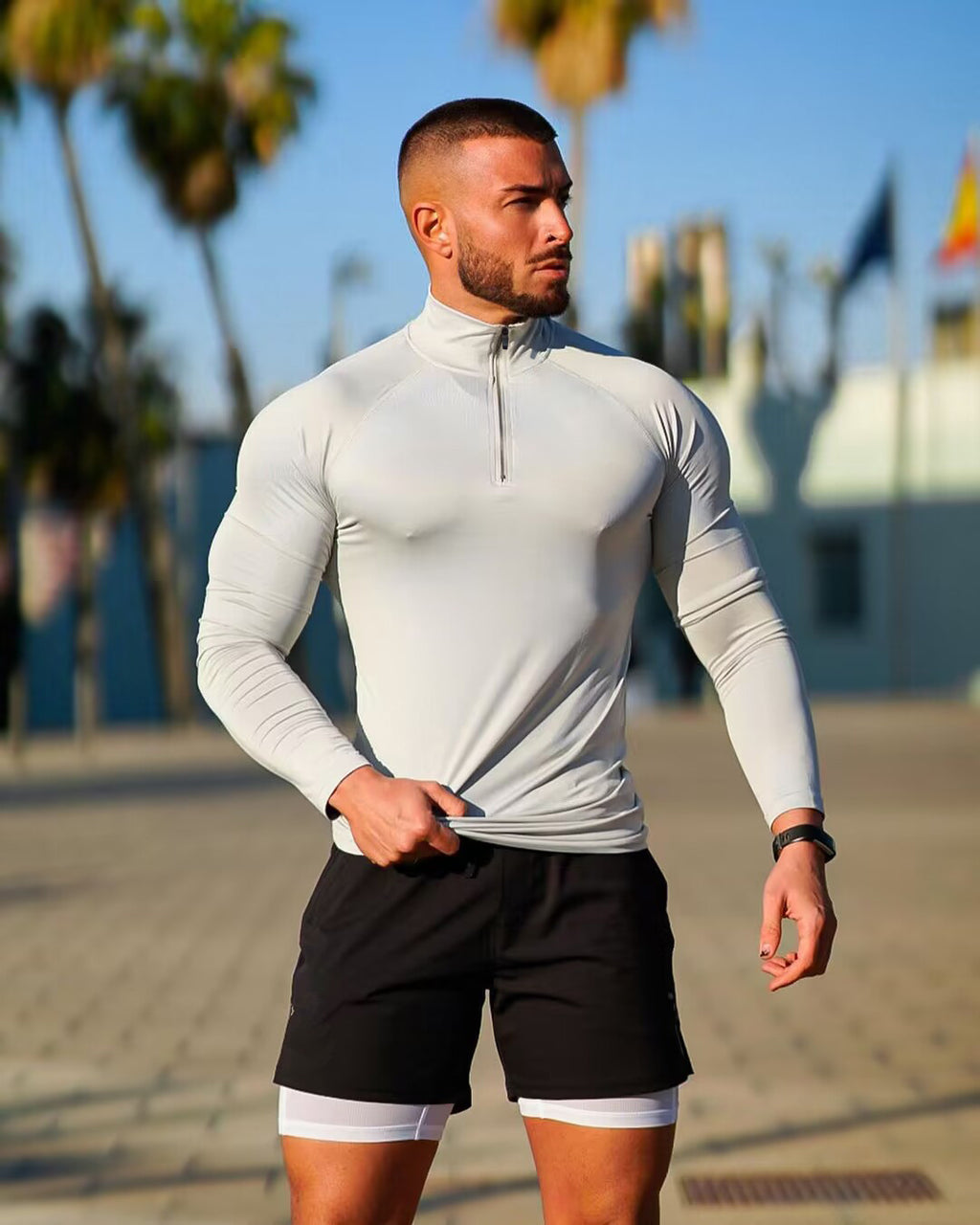 Men’s Quick-Dry Half Zip Training Shirt