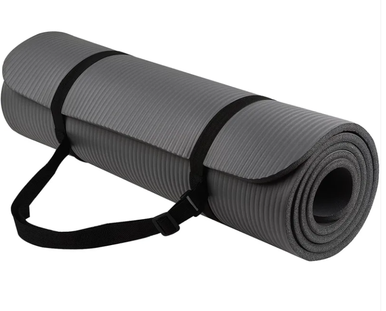 NBR Striped Non-Slip Yoga Mat